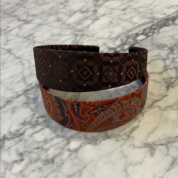 J. Crew Brown and Orange Geometric Headband - Picture 4 of 4